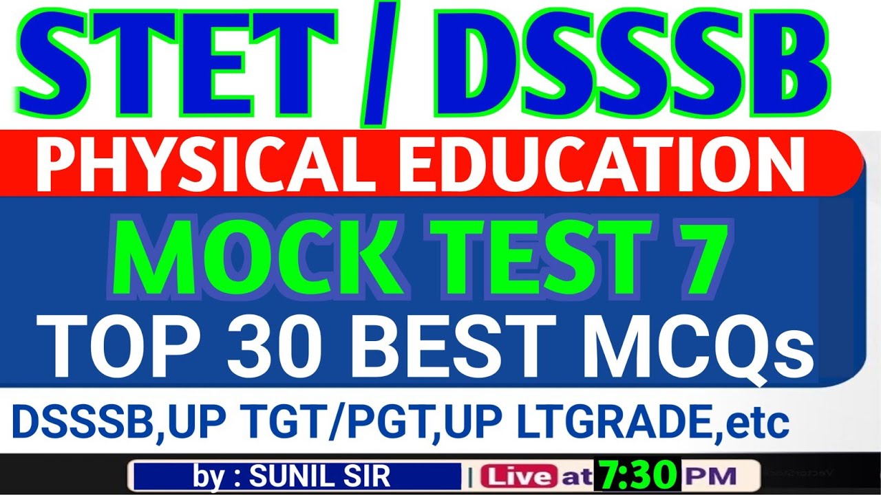 Tgt Physical Education Online Classes STET Physical Education DSSSB tgt-physical-education-online-classes-stet-physical-education-dsssb