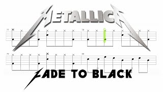Metallica - Fade to Black (🔴 Drum Notation | Tutorial) @chamisdrums Bass  Tabs @ChamisBass