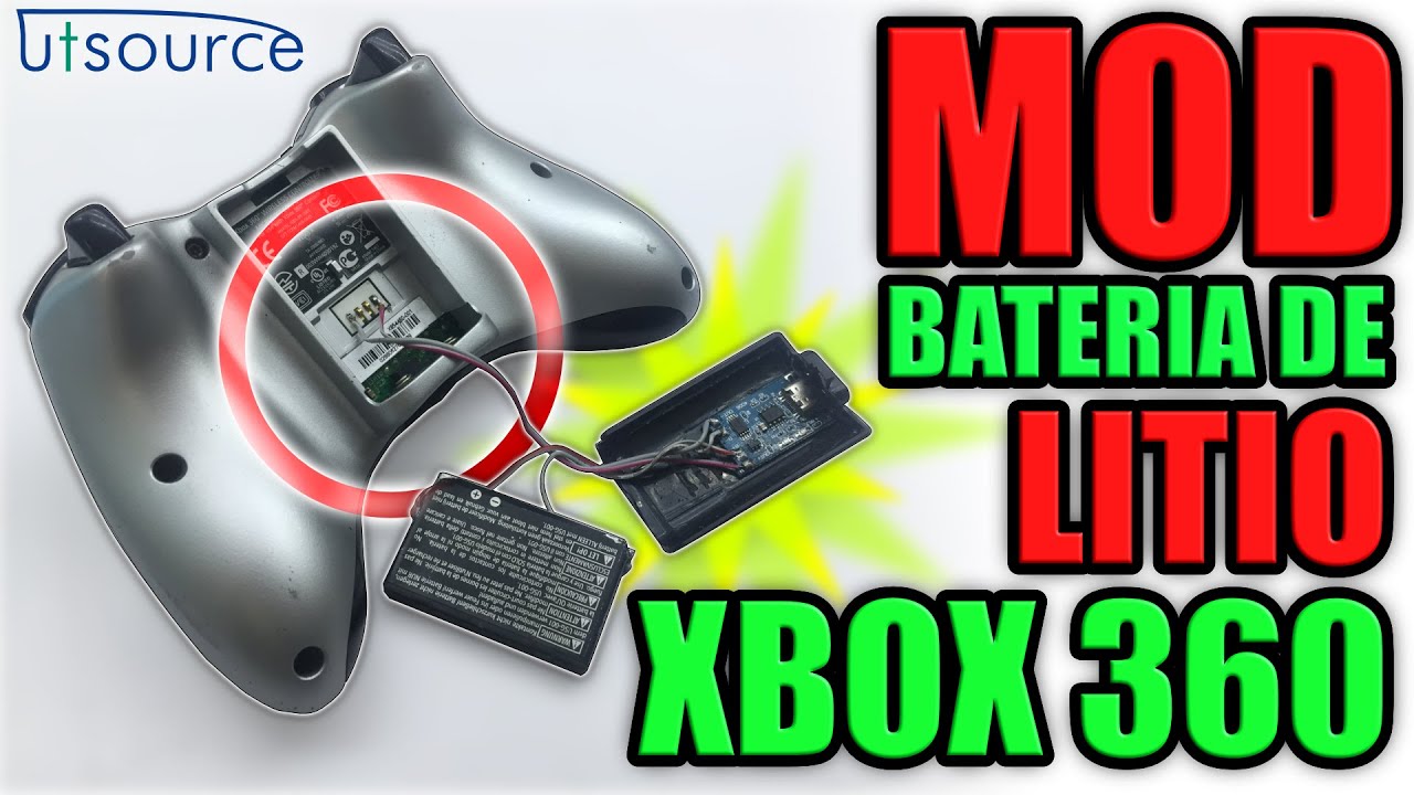 MOD de control XBOX 360, RECARGABLE bateria de litio - UTSOURCE 