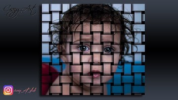 Basket Weave Effect Photoshop cc #shorts #photoshop #art #portrait #tutorials #editing #viral