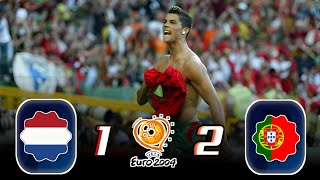 "Cristiano Ronaldo" leads Portugal into Euro 2004 🏆 final with victory over Netherlands