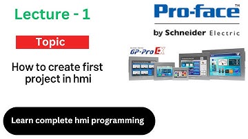 how to create first project in proface hmi | proface hmi | proface hmi programming | gp pro ex |