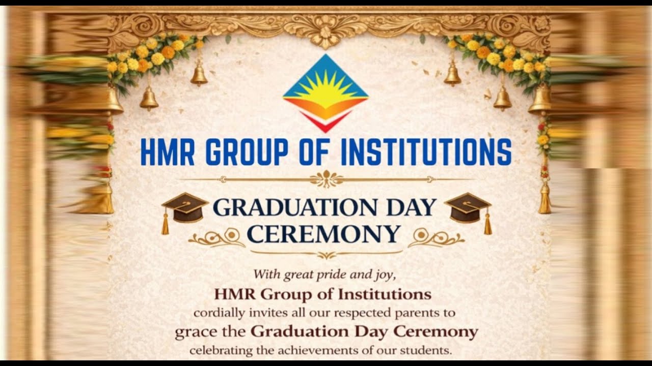 HMR GROUP OF INSTITUTIONS , GRADUATION DAY CEREMONY-31st- Jan-5pm - YouTube
