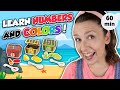 Learn numbers colors counting and shapes with ms rachel  learnings for toddlers in english