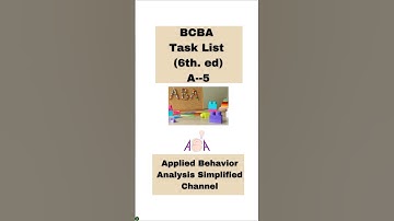 BCBA Task List: Distinguish Among Different Areas Within Applied Behavior Analysis: