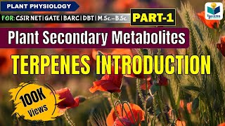 PLANTS SECONDARY METABOLITES (PART-1) | CSIR NET |PLANT BIOLOGY