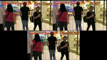 SORT vs DeepSORT vs ByteTrack - Comparison In Pedestrian Context