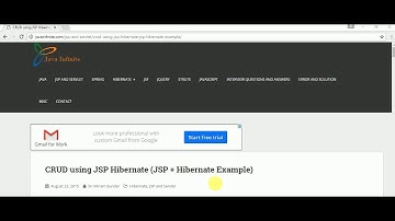 JSP Hibernate Integration CRUD Example (JSP + Hibernate)