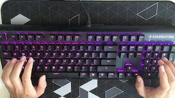 SteelSeries Apex M750 typing sound 打鍵音