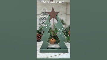 Christmas in July Tumbling Block Christmas Tree DIY #diy  #christmas #christmasinjuly