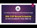 BBA CAP Round Schedule for the Academic Year 202-26 | VPIMSR, Sangli