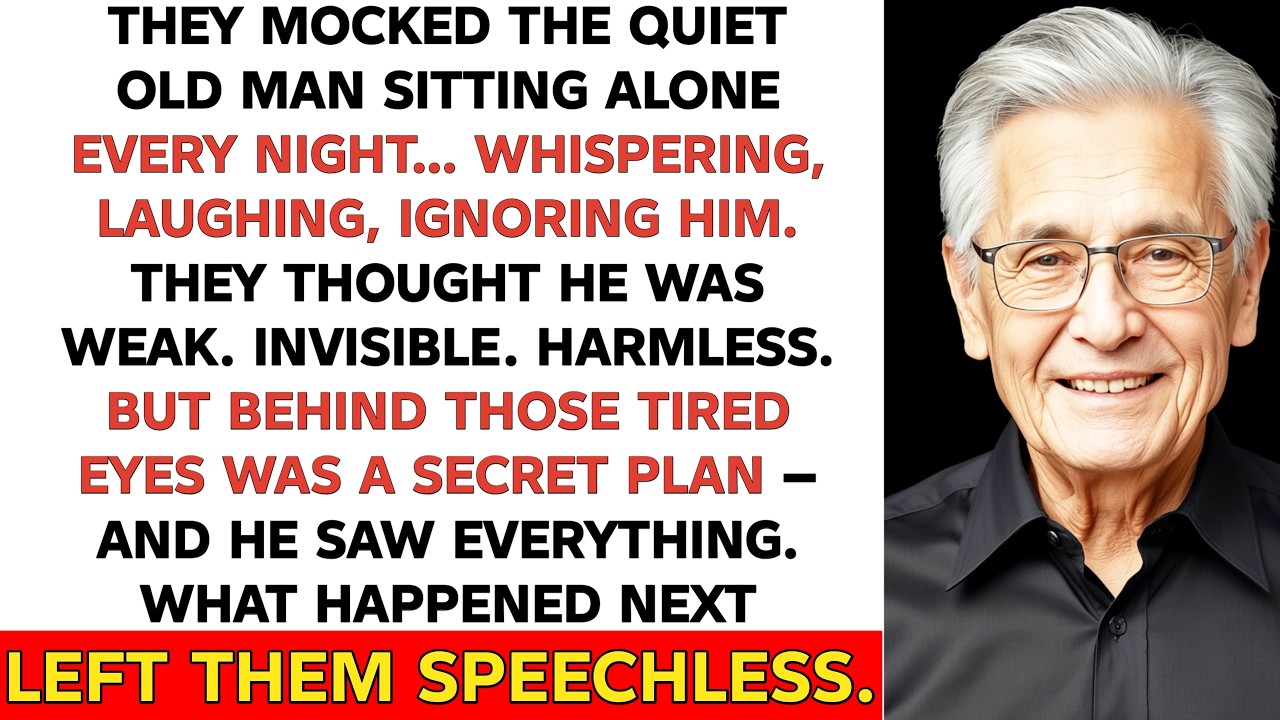 They Thought He Was Just a Lonely Old Man — They Had No Idea He Was Watching