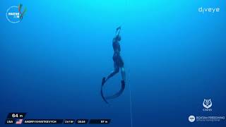 Breathhold Dive to 318 ft / 97 m — US National record by Andriy Khvetkevych! | CMAS WC, Roatan 2019