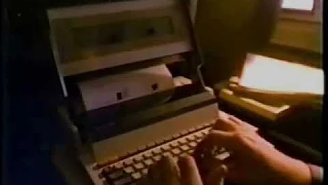 Sharp PC-5000 portable computer commercial from 1984