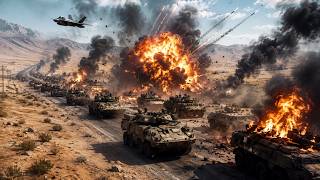 120 Armored Vehicles Cross the Desert… Then the F-35s Arrived | ARMA 3