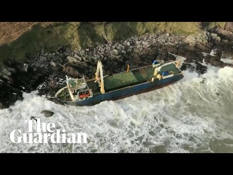 Ghost ship washes