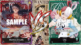 Red Purple Luffy VS ST11 Uta | One Piece TCG | OP06 Tournament Gameplay