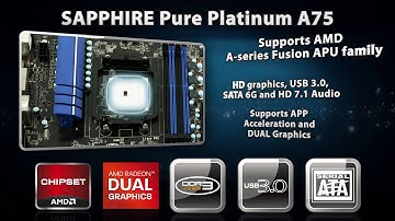 Presentation of SAPPHIRE Pure Platinum A75 for AMD APU