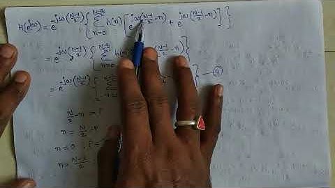 DSP(ECE/EEE) - FREQUENTLY RESPONSE OF FIR FILTER WITH SYMMETRICAL IMPULSE RESPONSE,N EVEN