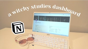 my 2023 witchy study goals notion dashboard setup