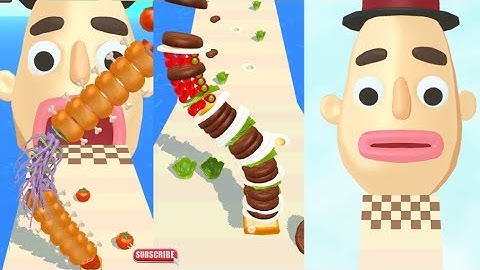 Sandwich RunnerWalkthrough All Levels Gameplay | (Android, iOS 344-345-348 )