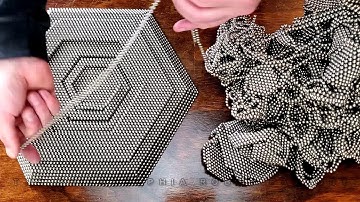REVERSE Zen Magnet Pyramid 50,000 Buckyballs Magnetic Balls neodymium Magnets Oddly Satisfying  ASMR