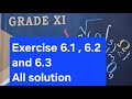 Exercises 6.1 6.2 6.3 Class 11 All Solutions 