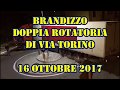 BRANDIZZO - DOPPIA ROTATORIA VIA TORINO -  INCASTRI SERALI DEL 16 OTTOBRE 2017