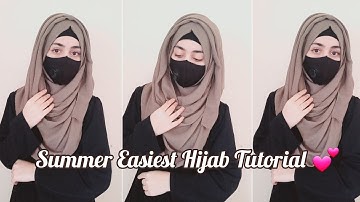 Easiest Summer Hijab Tutorial | Full Coverage | Hijab Styles | zainab__