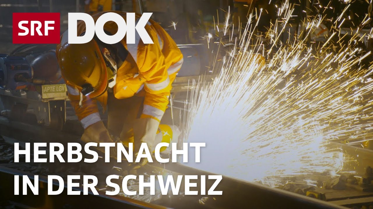 Die Schweiz bei Nacht im Herbst | Gleisarbeiten, Wildtierrettung und Graffiti | Doku | SRF Dok