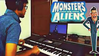 Video thumbnail of "Monsters vs Aliens | Keyboard Scene |"