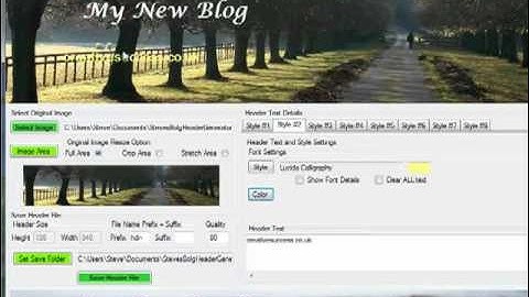 How to Add text to a Blog Header Image