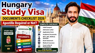 Hungary Study Visa Documents Checklist 2026 | Apostille Required or Not?