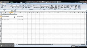 Excel Tutorial: How To Convert Temperatures