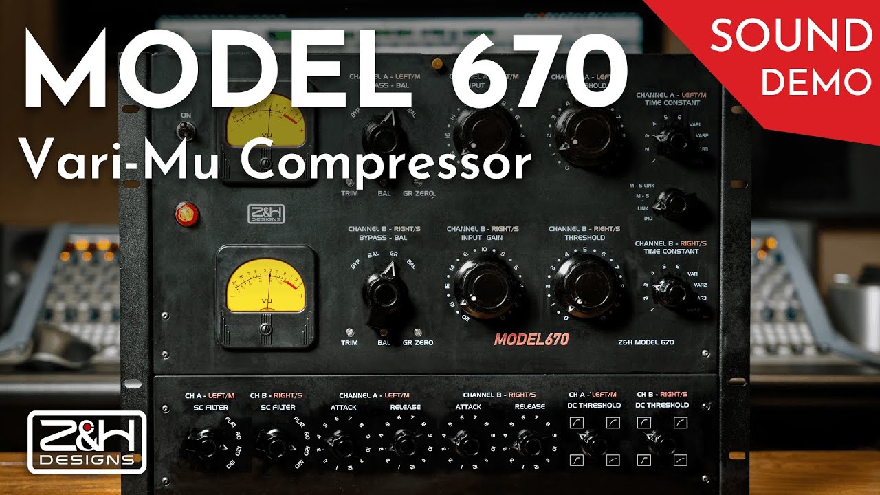 Z&H Designs Model 670 Vari-Mu Compressor (Prototype) | Sound Demo (No Talking)