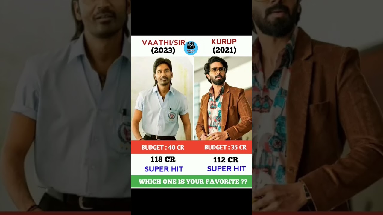 Vaathi vs Kurup movie || Box Office Collection || 