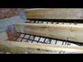 Монолитная лестница с забежными ступенями.