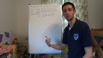 How to find the first term and common difference of an arithmetic series (two unknowns)