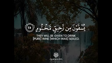 قوله تعالى" إِنَّ الْأَبْرَار لَفِي نَعِيمْ" ( سورة المطففين )  تلاوة عطرة