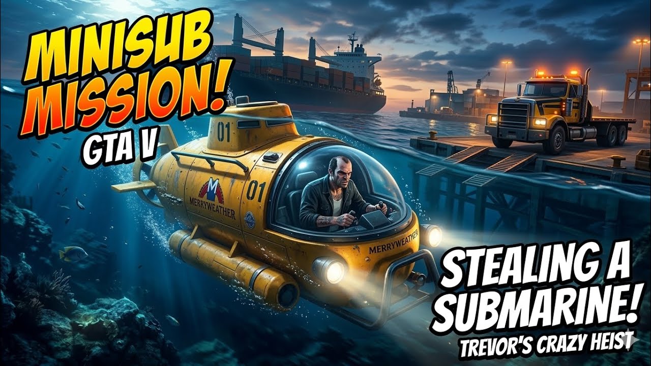 I STOLE A SUBMARINE! 😱 GTA 5 Trevor Heist