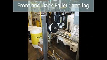Label Printer Applicator for the Front & Back of a Pallet