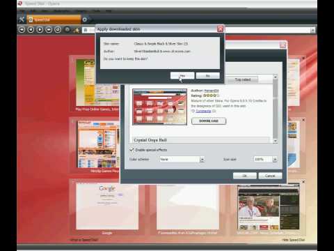 Video: How To Install A Skin For The Opera