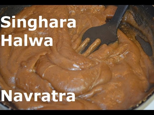 Singhara Halwa for Vrat - Navratra Sweet Singhare Atta Ka Kadah recipe by Chawlas-Kitchen.com | Chawla