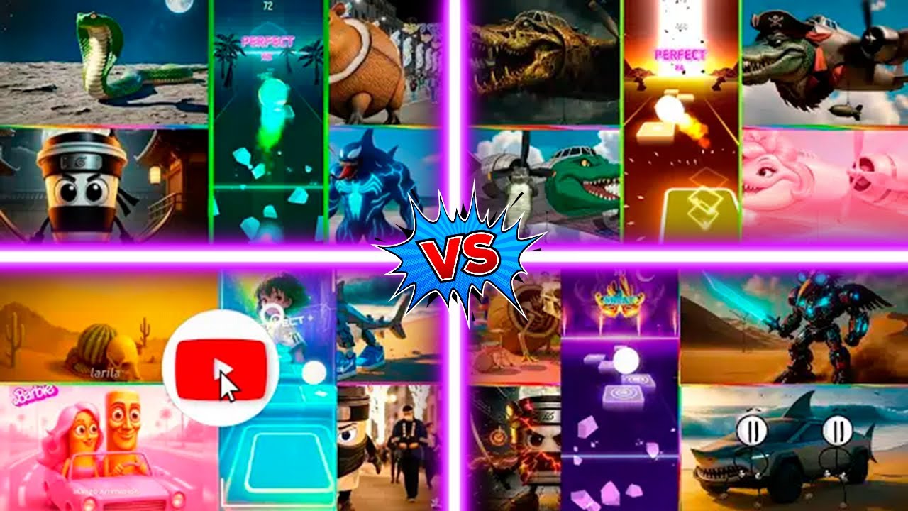 Tiles Hop BRAINROT COBRA SNAKE 🆚 BRAINROT PARADE 🆚 ASSASINO 🆚 BRAINROT EXTINCTIO VENOM -  EDM Rush