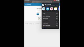 Creating a Shortcut to Access Schoology in Safari