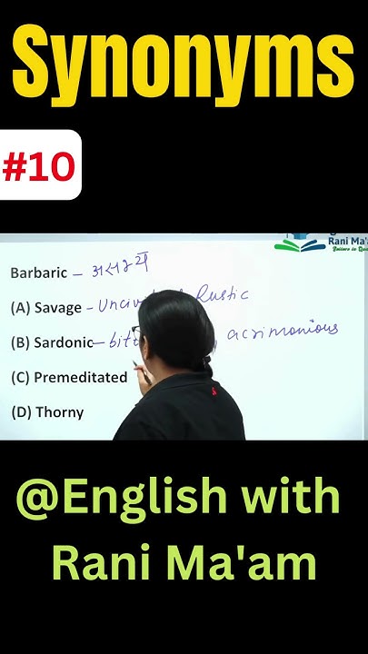 Barbaric Synonyms Vocabulary English With Rani Ma am YouTube barbaric-synonyms-vocabulary-english-with-rani-ma-am-youtube