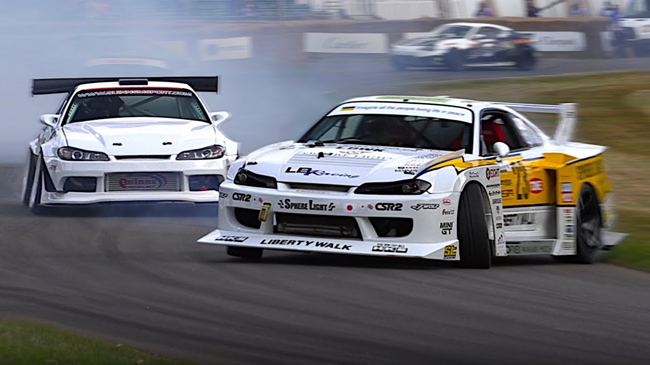 The most EPIC Drift Cars & Drivers at Festival of Speed | SC Huracan, 4-Rotor S15, V8 GT-R, 2JZ M3