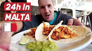 24 Hours FOOD TOUR Of VALLETTA  Street Food In Malta