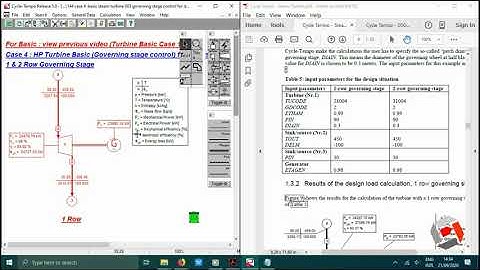 Tutorial Cycle Tempo - Turbine Case 4 Input for the design Governing stage control