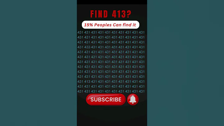 Can you find 413 🤔| #viral  #shorts  #short  #brainteaser  #challenge  #mindgames